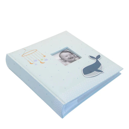 Kenro Baby Animals Blue Whale Blue Photo Album -  Baby Memories,   6x4 Holds 200 Photos