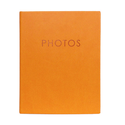 Kenro Orange Kington Slip Photo Album - 6X4, Holds 200 Photos