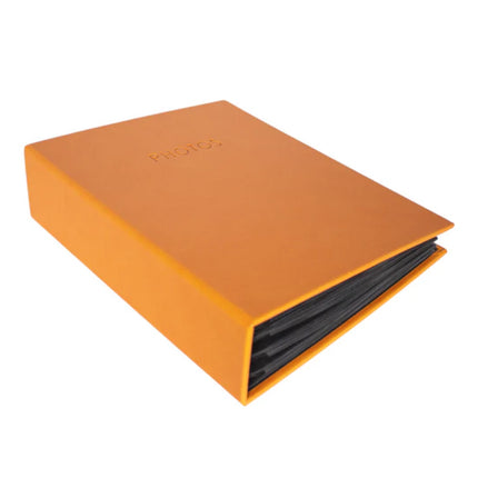Kenro Orange Kington Slip Photo Album - 6X4, Holds 200 Photos