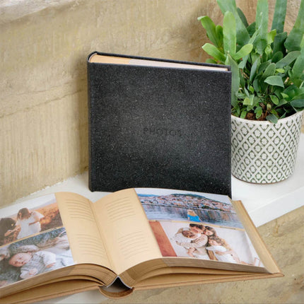 Kenro Signiture Charcoal BlackMemo Photo Album - 6X4, Holds 200 Photos