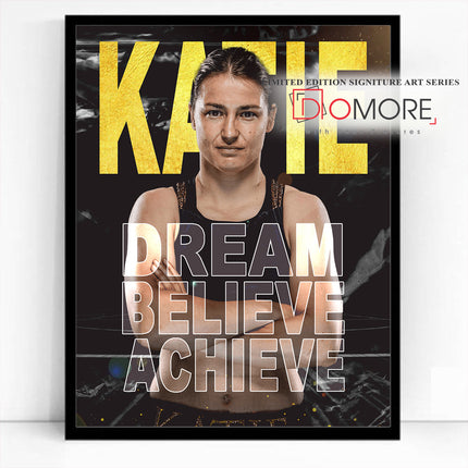 Katie Taylor Dreram Believe Achieve FusionVista Motivation Art Series