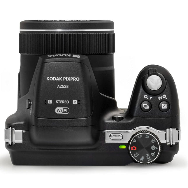 Kodak PIXPRO AZ528 Digital Camera Bundle – 52x Optical Zoom, 16MP, Case, Extra Battery & SD Card