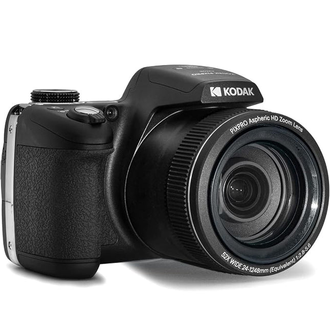 Kodak PIXPRO AZ528 Digital Camera Bundle – 52x Optical Zoom, 16MP, Case, Extra Battery & SD Card