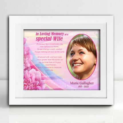 Loving Wife Memorial Framed Print