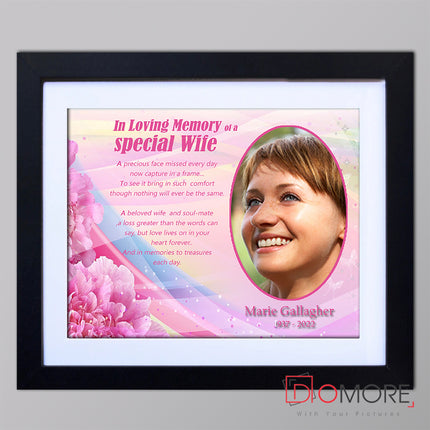 Loving Wife Memorial Framed Print