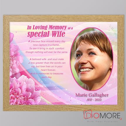 Loving Wife Memorial Framed Print