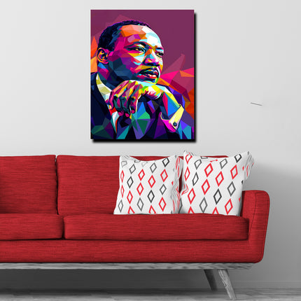 Martin Luther King Abstract FusionVista Exclusive Art Series