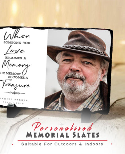 Personalised Memorial Slates For Graves