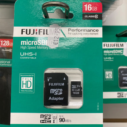 Fujifilm 16GB microSDHC Class 10 UHS-I Memory Card High Speed