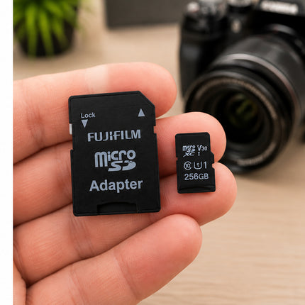 Fujifilm 256GB microSDXC Memory Card – Class 10 UHS-I U3 V30 4K