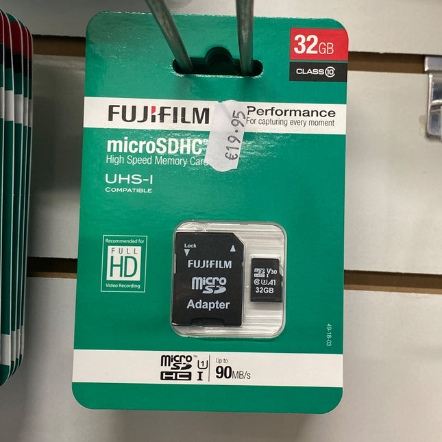 Fujifilm 32GB microSDHC Class 10 UHS-I Memory Card High Speed