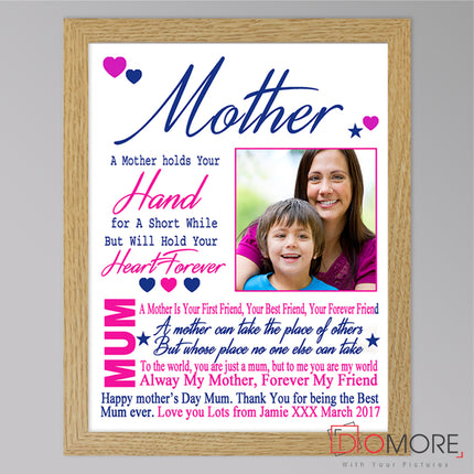 Mother Holds Your Hand Sentiment Gift Frame