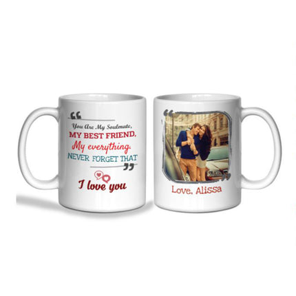 Just as Soulmates Best Friends Personalised Mug