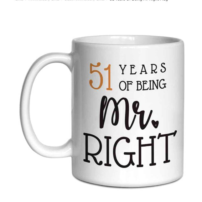 15 Years of Being with Mr. Right: A Love Story! Personalised Mug