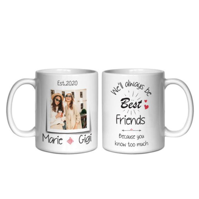 You Will Always Be My Best Friend! Personalised Photo Mug