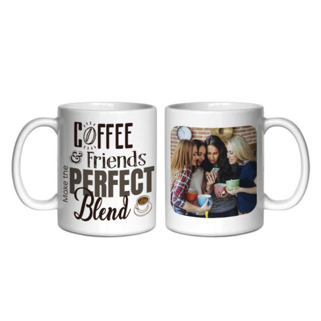 Coffee Friends, The Perfect Blend! Personalised Photo Mug