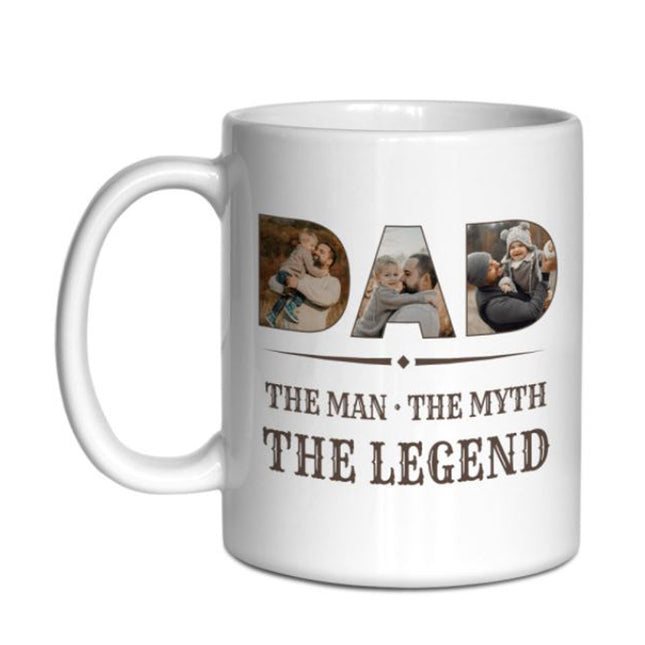 The Man, The Legend Daddy! Personalised Photo Mug
