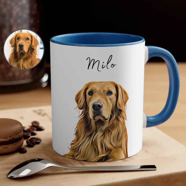 Unconditional Love in a Paw-some Portrait! Personalised Mug