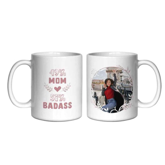 Mom Badass: Raising the Bar! Personalised Mug