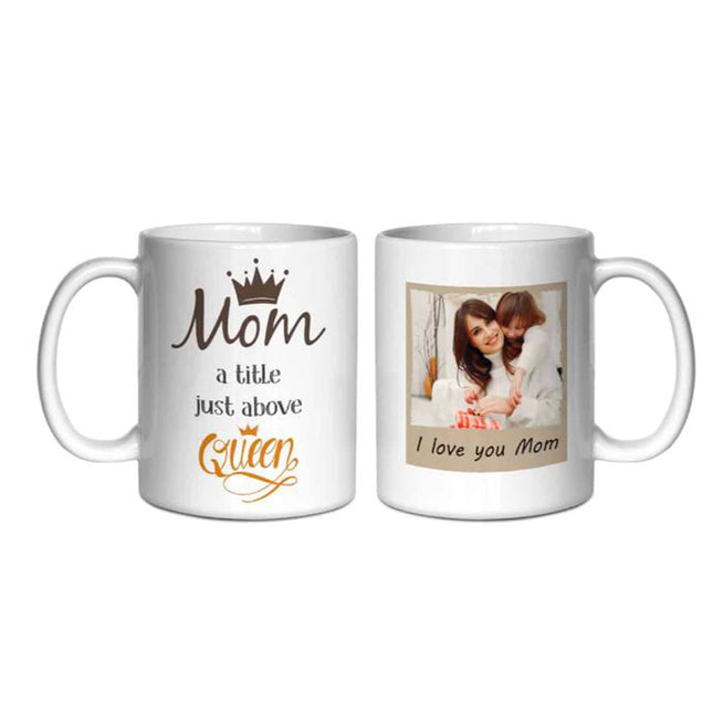 Queen Mum, A Royal in Our Hearts! Personalised Photo Mug