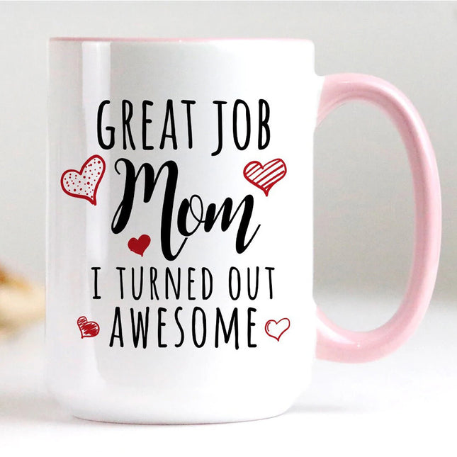 Great Job, Mom  Personalised Novelty Mug