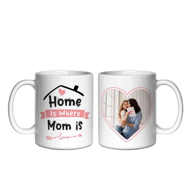 Home Is Where Mom Is Personalised Photo Mug