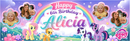 My Little Pony Birthday Personalised Photo Banner