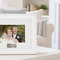 Wedding Day Engraved Example Personalised Frame