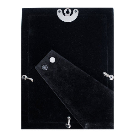 Kenro Piazza Silver Photo Frame With White Inlay 7X5 Inch  – With Free Photo Print