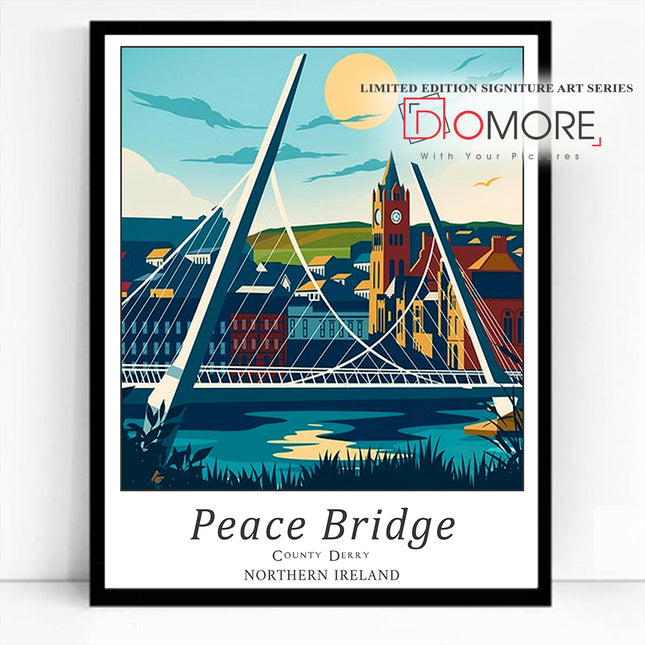 Peace Bridge Derry Impressions Of Ireland Art Series