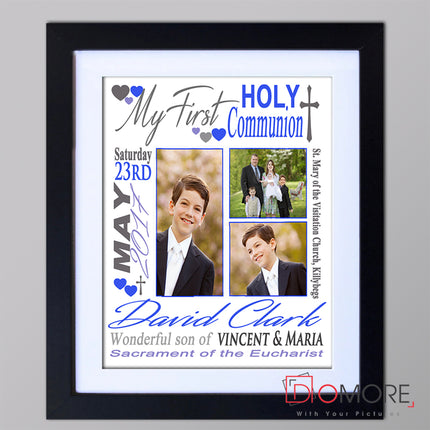 Dynamic First Holy Communion Sentiment Gift Frame
