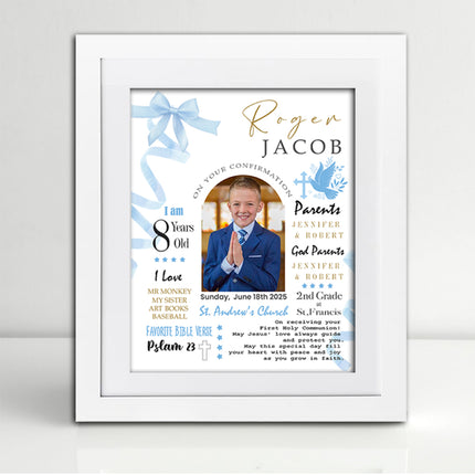 Personalised Confirmation Day Photo Frame
