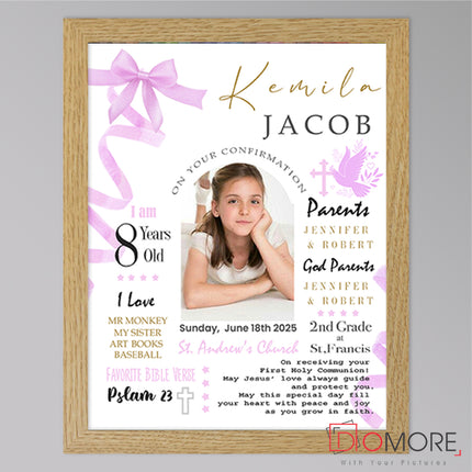 Personalised Confirmation Day Photo Frame