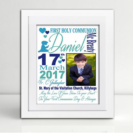 Personalised  May the Love Of Jesus Shine on Your Heart Picture Frame Sentiment Suit Product