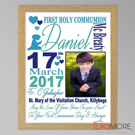 Personalised  May the Love Of Jesus Shine on Your Heart Picture Frame Sentiment Suit Product