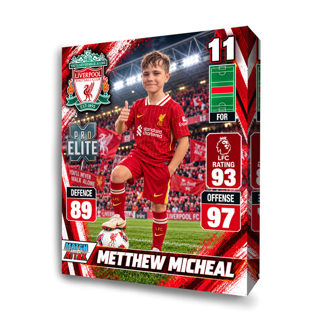 Pro Elite Match Attax Personalised Football Card