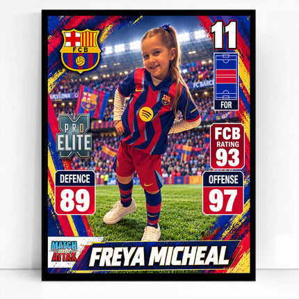 Pro Elite Match Attax Personalised Football Card