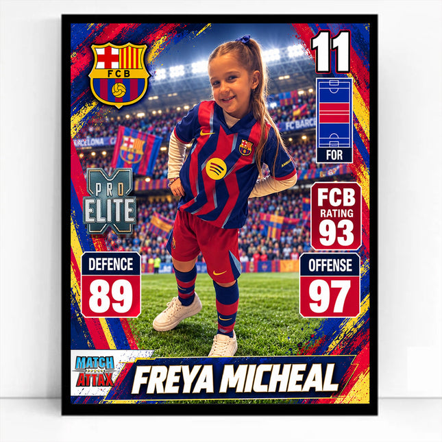 Pro Elite Match Attax Personalised Football Card