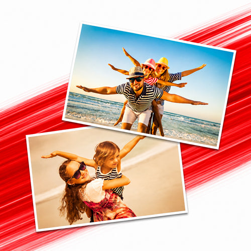 Personalised fridge photo magnets printed with your favourite photographs.