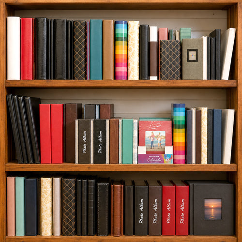 Traditional Photo albums for safely storing and displaying your printed photographs.