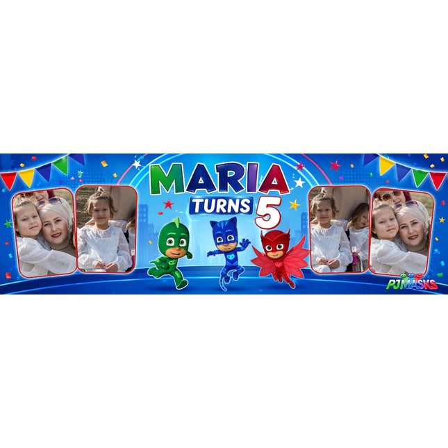 PJ Masks Personalised Photo Banner