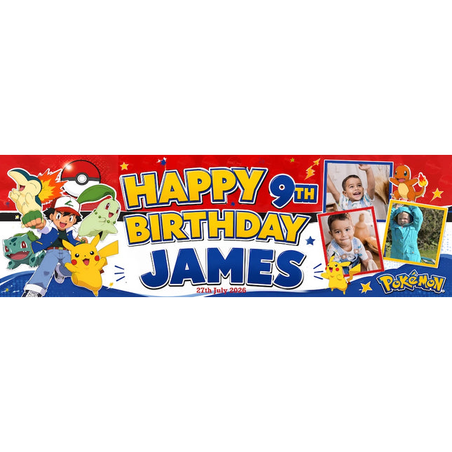 Pokémon Personalised Photo Banner