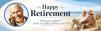 Retirement Party Personalised Banner