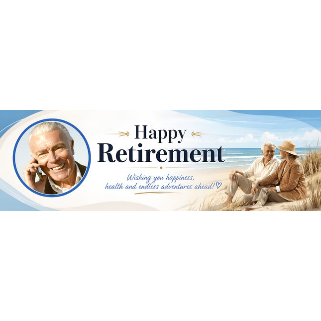 Retirement Party Personalised Banner