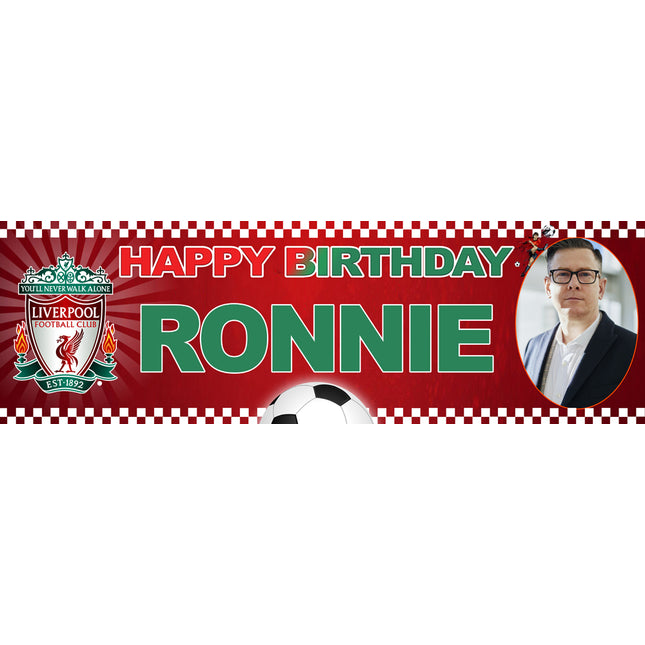 Cheers To Soccer And The Best Birthdays! Personalised Photo Banner