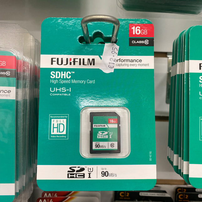 Fujifilm 16GB SDHC Memory Card – Class 10 UHS-I High Speed