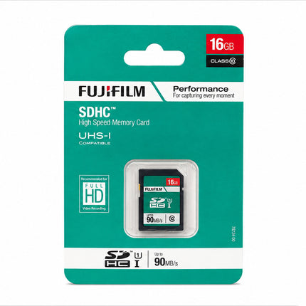 Fujifilm 16GB SDHC Memory Card – Class 10 UHS-I High Speed