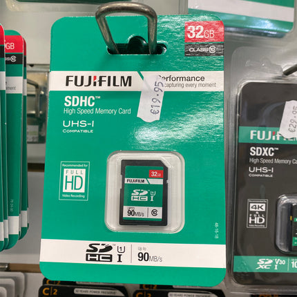 Fujifilm 32GB SDHC Memory Card – Class 10 UHS-I High Speed