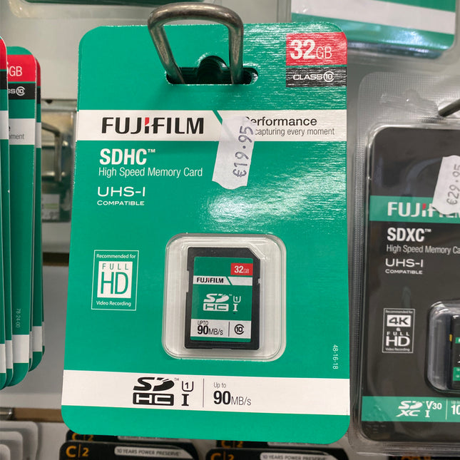 Fujifilm 32GB SDHC Memory Card – Class 10 UHS-I High Speed