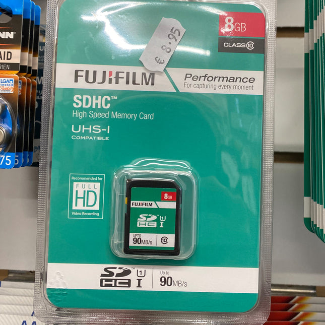 Fujifilm 8GB SDHC Memory Card Class 10 UHS-I High Speed